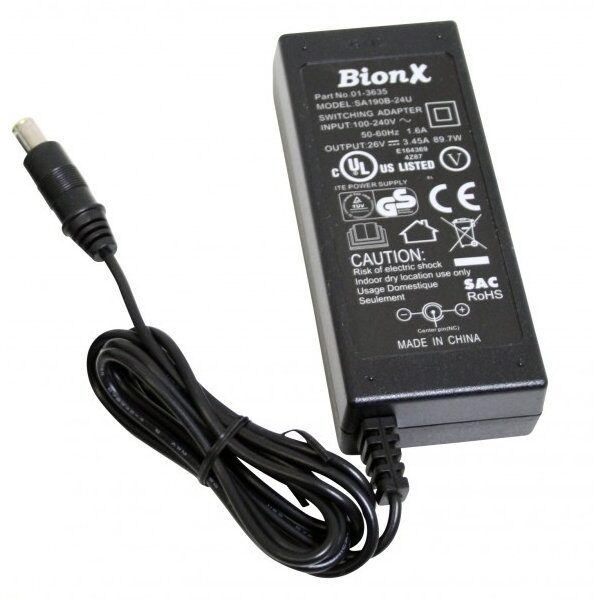 BionX Ladegerät (Kompatibel) Netzteil 26V 3,45A für E-Bike / Pedelec passend für 48V BionX Akkus